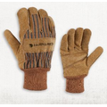 Suede Work Knit Cuff Gloves